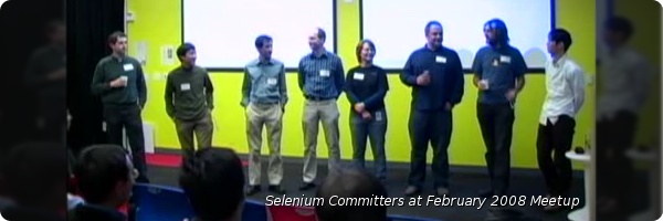 Selenium Committers at the Febuary 2008 meetup